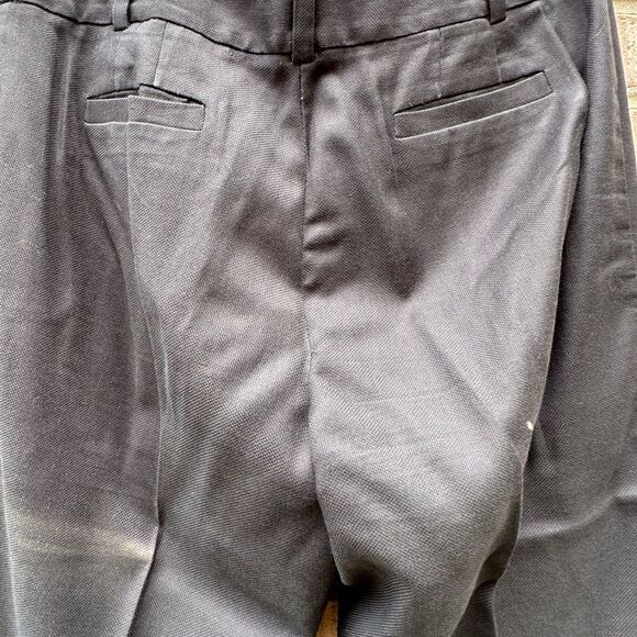 LOFT Black Cropped Pants with Flat Front Design - Picture 3 of 7